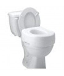 Raised Toilet Seat Carex® Economy 5-1/2 Inch Height White 300 lbs. Weight Capacity